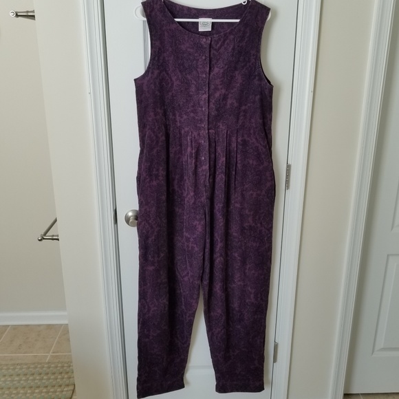 Laura Ashley Pants - Vintage Laura Ashley Fine Corduroy Romper Sz Med